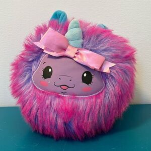 Pikmi Pops Surprise Plush Cheeki Puffs Cheekles Unicorn Purple Pink 7" 2018